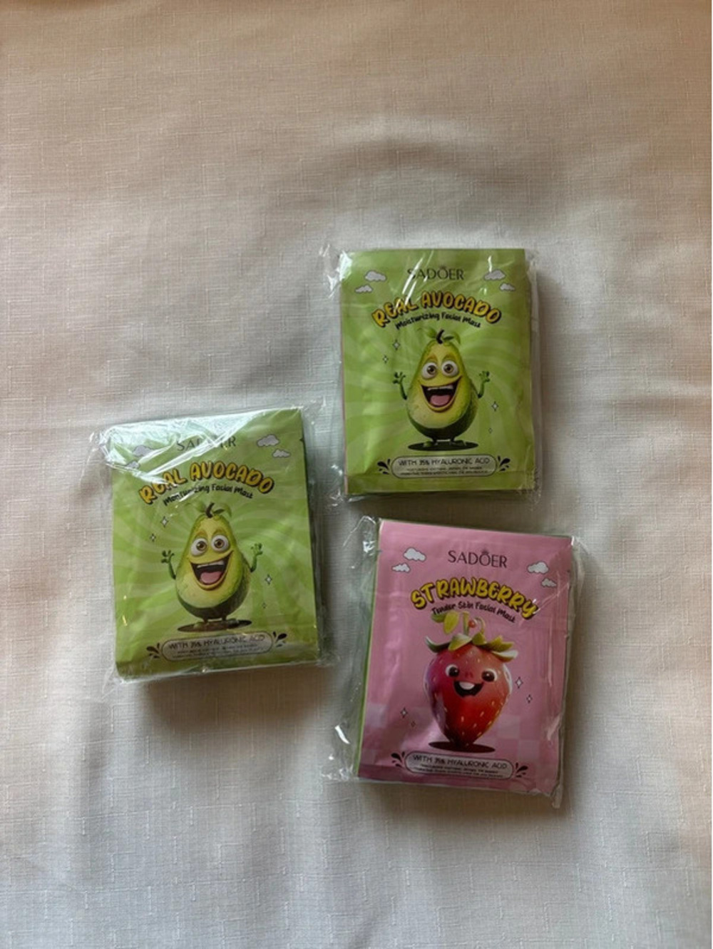 Sadoer Facial Masks - 24 count - Avocado